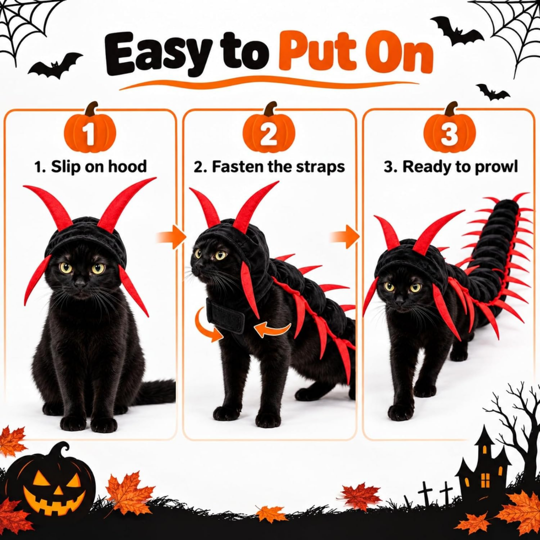El disfraz que convierte a tu gato en la estrella de Halloween.